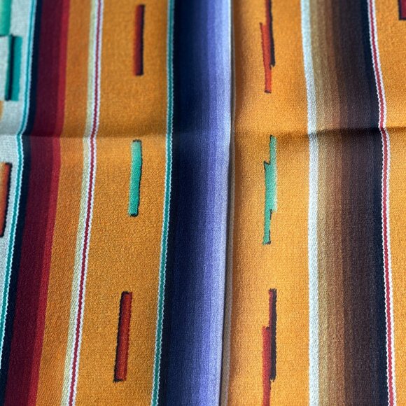 Christian Dior Vintage Silk Scarf – Navajo-Inspired Aztec Motif - Picture 4 of 13